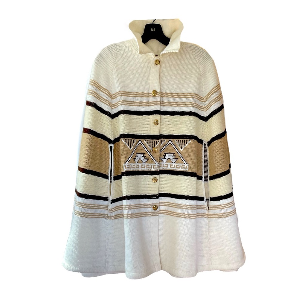 Vintage Montgomery Ward Acrylic Knit Cape
